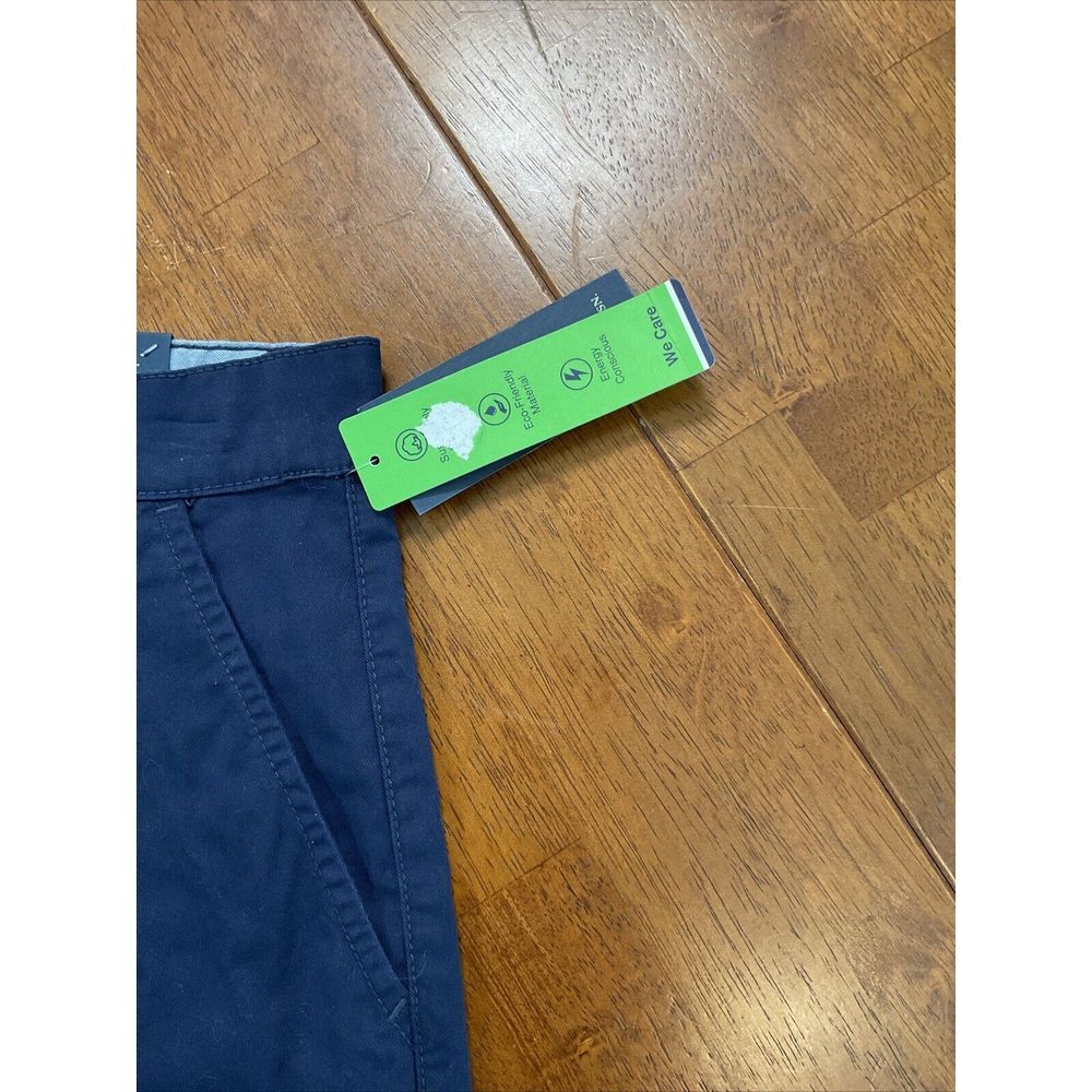 New U.S. Polo Assn Chino Shorts Women 11 Navy Blue Stretch Casual Mid Rise - Picture 6 of 15